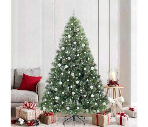 Mākslīgā Ziemassvētku Eglīte Su 300 Led Zaļa 210 Cm Pe Un Pvc Vidaxl