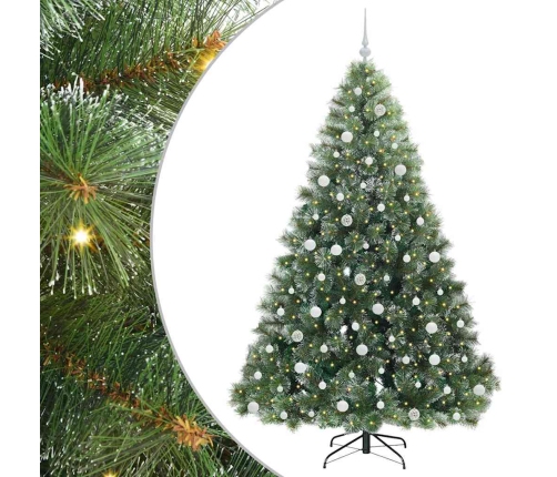 Mākslīgā Ziemassvētku Eglīte Su 300 Led Zaļa 210 Cm Pe Un Pvc Vidaxl