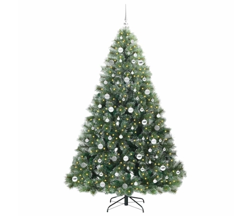 Mākslīgā Ziemassvētku Eglīte Su 300 Led Zaļa 210 Cm Pe Un Pvc Vidaxl