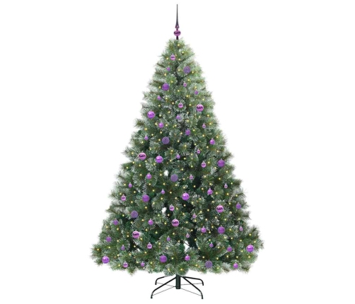 Mākslīgā Ziemassvētku Eglīte Su 300 Led Zaļa 210 Cm Pe Un Pvc Vidaxl