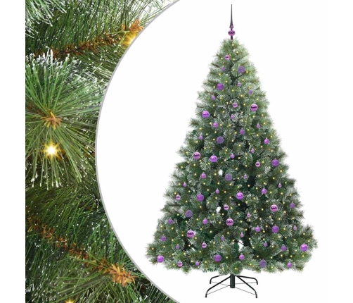 Mākslīgā Ziemassvētku Eglīte Su 300 Led Zaļa 210 Cm Pe Un Pvc Vidaxl