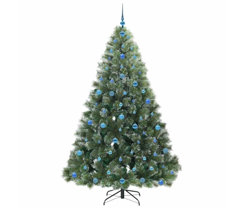 Mākslīgā Ziemassvētku Eglīte Su 300 Led Zaļa 210 Cm Pe Un Pvc Vidaxl