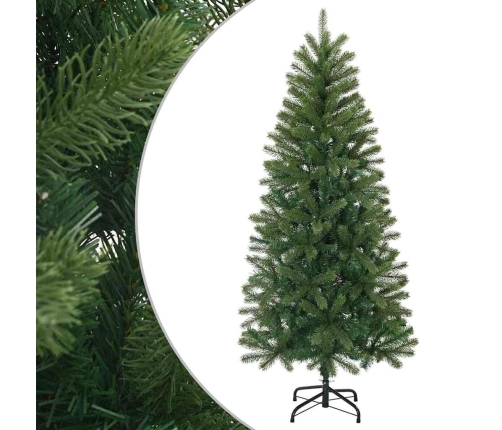 Mākslīgā Ziemassvētku Eglīte Zaļa 120 Cm Pvc, Pe Un Tērauds Vidaxl