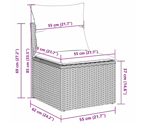 12 Daļu Dārza Dīvānu Komplekts Ar Spilveniem, Bēšs Polirāts Un Akācija. Vidaxl