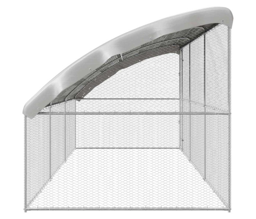 Vistu Būris Sudraba 600 X 200 X 198.5 Cm Cinkots Tērauds Vidaxl