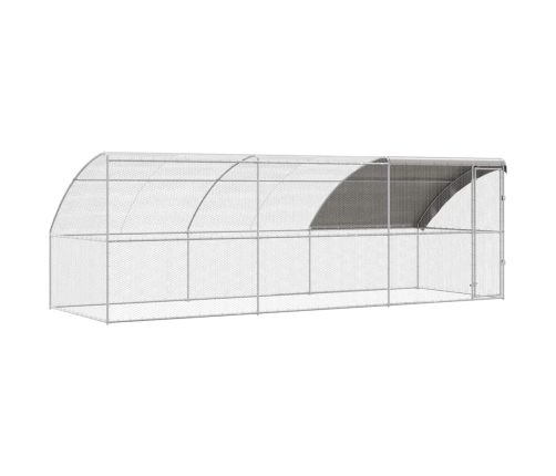 Vistu Būris Sudraba 600 X 200 X 198.5 Cm Cinkots Tērauds Vidaxl