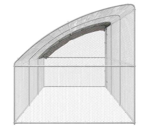Vistu Būris Sudraba 600 X 200 X 198.5 Cm Cinkots Tērauds Vidaxl