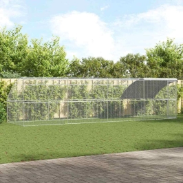 Vistu Būris Sudraba 800 X 200 X 198.5 Cm Cinkots Tērauds Vidaxl