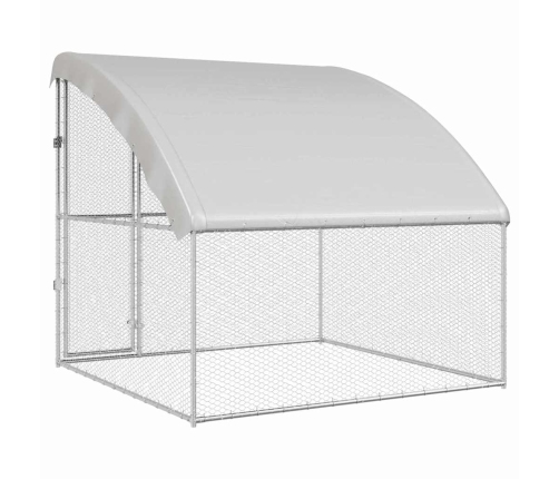 Vistu Būris Sudraba 2 X 2 X 2 M Cinkots Tērauds Vidaxl