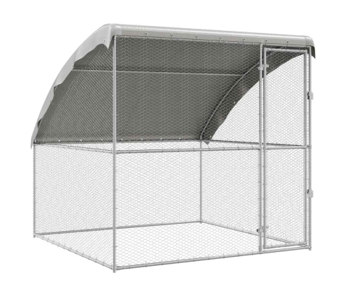 Vistu Būris Sudraba 2 X 2 X 2 M Cinkots Tērauds Vidaxl