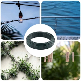 Žoga Saistīšanas Stieple Zaļa 80 M Pvc Pārklāts Tērauds Vidaxl