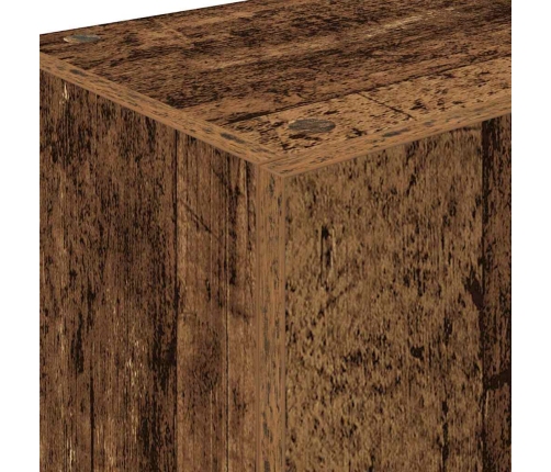 Virtuves Skapis Ar Atvilktni Ar Plauktu Ar Uzglabāšanu Ar Durvīm Vecs Koks Inženierijas Koks Vidaxl