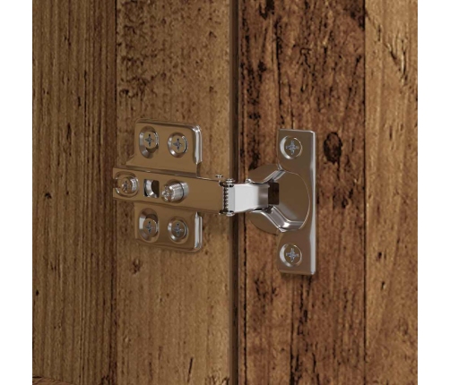 Virtuves Skapis Ar Atvilktni Ar Plauktu Ar Uzglabāšanu Ar Durvīm Vecs Koks Inženierijas Koks Vidaxl