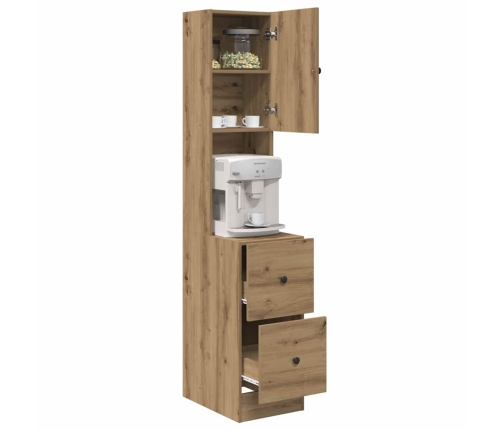 Virtuves Skapis Ar Atvilktni Ar Plauktu Amatnieku Ozola Inženierijas Koks Vidaxl