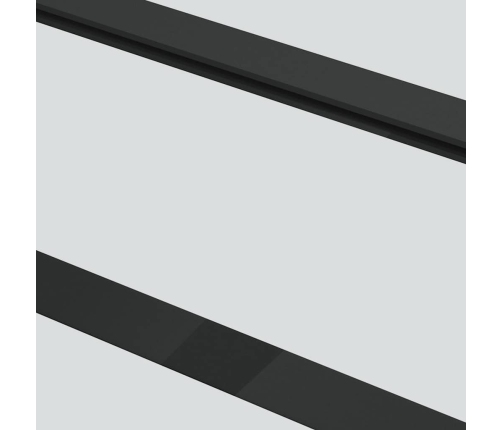 Bīdāmās Durvis Ar Stiprinājumiem, Melns, Stikls, 76X205 Cm Vidaxl