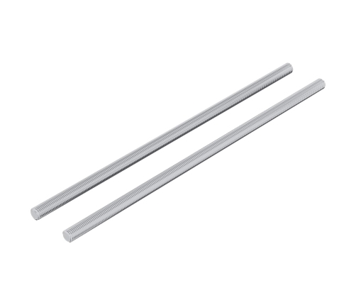 Vītņu Stienis 2 Pcs Sudraba 6 X 170 Mm Tērauds Vidaxl