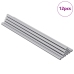 Vītņu Stienis 12 Pcs Sudraba 6 X 170 Mm Tērauds Vidaxl