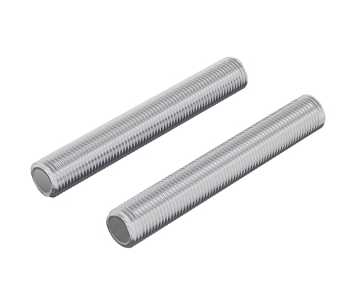 Vītņu Stienis 2 Pcs Sudraba 8 X 55 Mm Tērauds Vidaxl