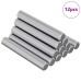 Vītņu Stienis 12 Pcs Sudraba 8 X 55 Mm Tērauds Vidaxl