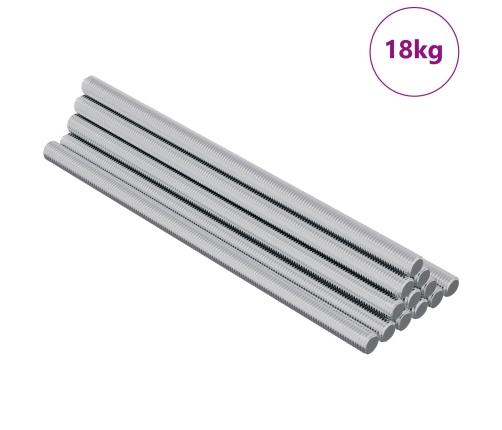 Vītņu Stieņi 900 Pcs Sudraba Metāla Vidaxl