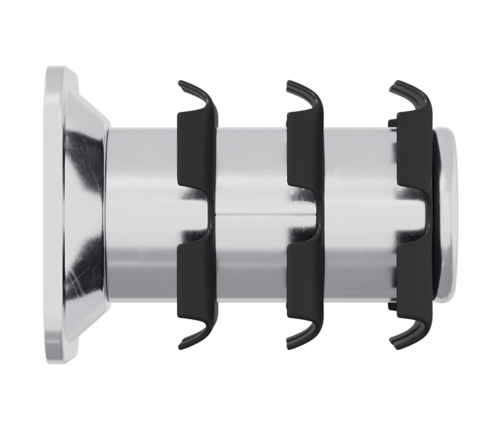 Vītne Caurules Ieliktnis 2 Pcs Melns Un Sudrabains Vidaxl