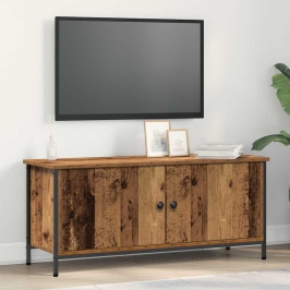 Vecs Koks Tv Vienība Vecs Koks Skaidu Plātne 102 X 35 X 45 Cm Vidaxl