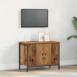 Vecā Koka Tv Stends Vecais Koks Koks 60 X 35 X 45 Cm Izturīgs Vidaxl