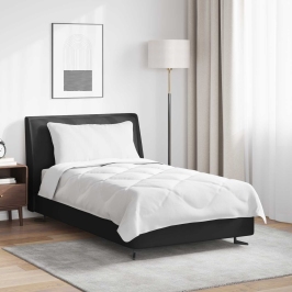 Visu Sezonu Segas Cits Ar Spilvenu Balts 135 X 220 Cm Mikrošķiedra Vidaxl