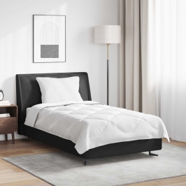 Visu Sezonu Segas Cits Ar Spilvenu Balts 135 X 220 Cm Mikrošķiedra Vidaxl