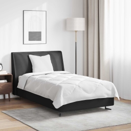 Visu Sezonu Segas Cits Ar Spilvenu Balts 140 X 220 Cm Mikrošķiedra Vidaxl