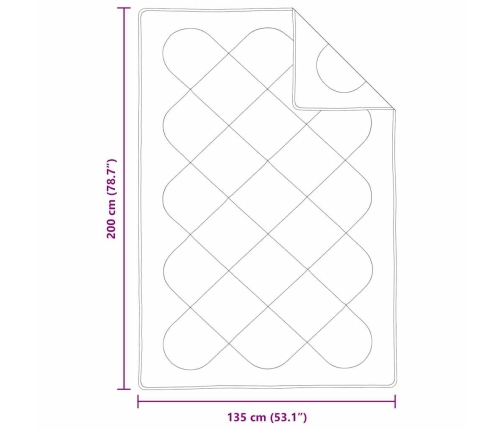 Ziemas Gultas Pārklājs Komplekts Ar Spilvenu 2 Pcs Balts 135 X 200 Cm