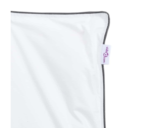 Ziemas Gultas Pārklājs Komplekts Ar Spilvenu 3 Pcs Balts 200 X 200 Cm