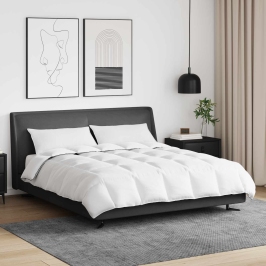 Ziemas Gultas Pārklājs Komplekts Ar Spilvenu 3 Pcs Balts 200 X 220 Cm