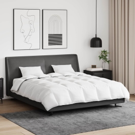 Ziemas Gultas Pārklājs Komplekts Ar Spilvenu 3 Pcs Balts 240 X 220 Cm