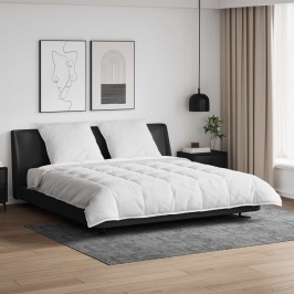 Ziemas Gultas Pārklājs Komplekts Ar Spilvenu 3 Pcs Balts 200 X 200 Cm