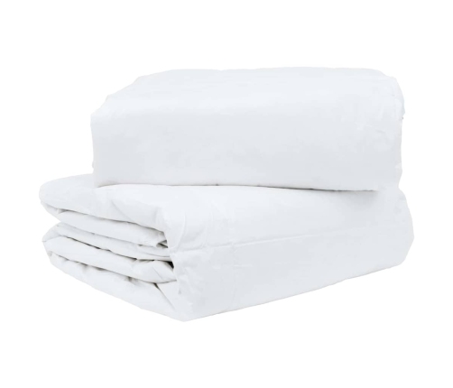 Ziemas Gultas Pārklājs Komplekts Ar Spilvenu 3 Pcs Balts 240 X 200 Cm