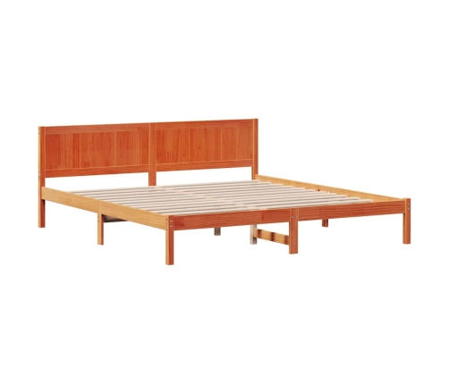 Vaska Brūnas Gultas Rāmis Vaska Brūna Masīvkoks 200 X 200 Cm Vidaxl