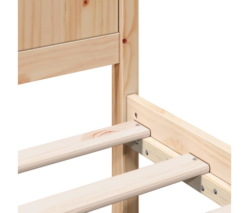 Vienvietīgais Priedes Koka Gultas Rāmis Dabisks Masīvkoks No Priedes Vidaxl