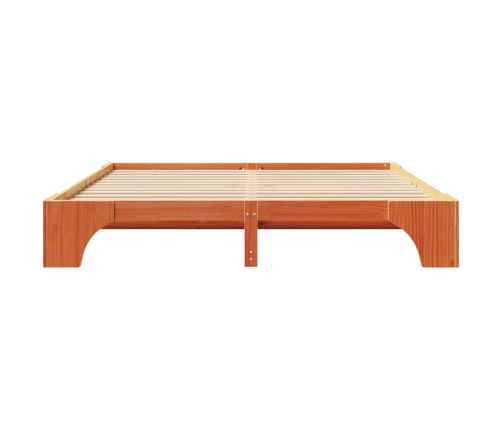 Vaskots Brūns Gultas Rāmis 200X200 Cm Masīvkoka Vidaxl