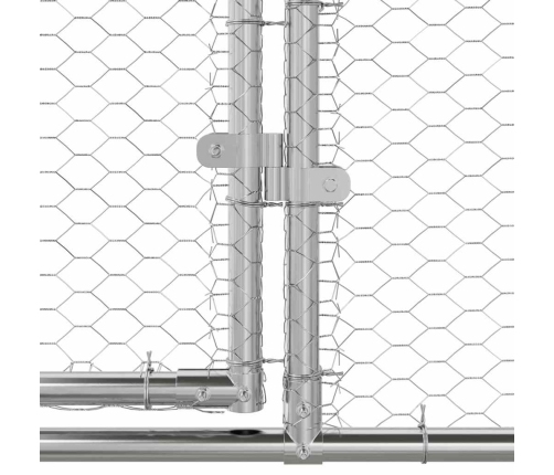 Vistu Būris Sudraba 600 X 200 X 198.5 Cm Cinkots Tērauds Vidaxl