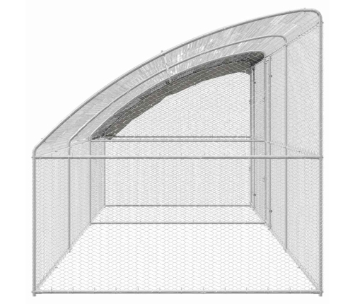 Vistu Būris Sudraba 600 X 200 X 198.5 Cm Cinkots Tērauds Vidaxl
