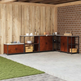 Virtuves Uzglabāšanas Plaukts Ar Plauktu Rūsa 60 X 50 X 92 Cm Vidaxl