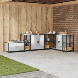 Virtuves Uzglabāšanas Plaukts Sudraba 60 X 50 X 92 Cm Vidaxl