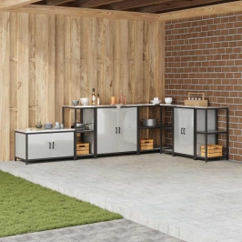 Virtuves Uzglabāšanas Plaukts Sudraba 60 X 50 X 92 Cm Vidaxl