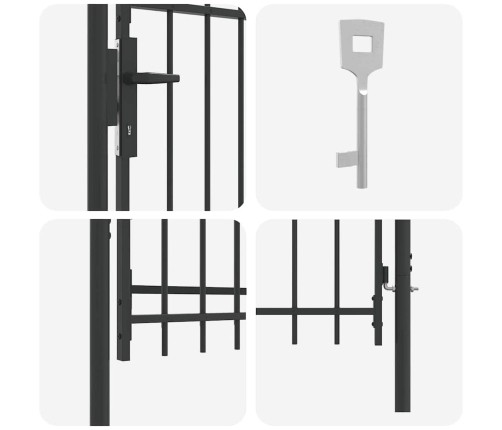 Žoga Vārti Pelēka 100 X 100 Cm Pulvera Pārklājuma Tērauds Vidaxl