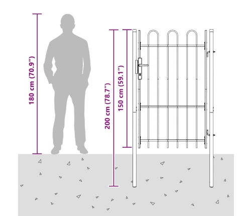 Žoga Vārti Pelēka 100 X 150 Cm Pulvera Pārklājuma Tērauds Vidaxl