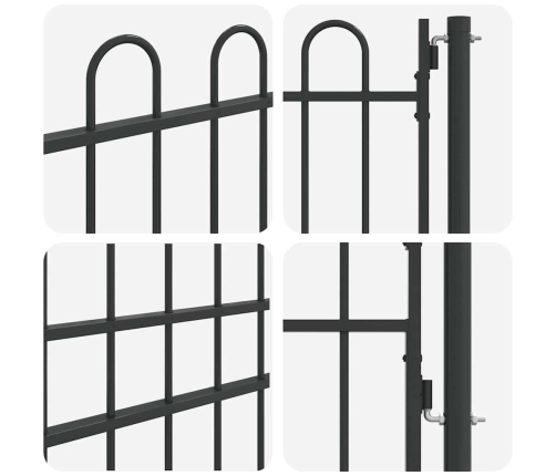 Žoga Vārti Pelēka 100 X 175 Cm Pulvera Pārklājuma Tērauds Vidaxl