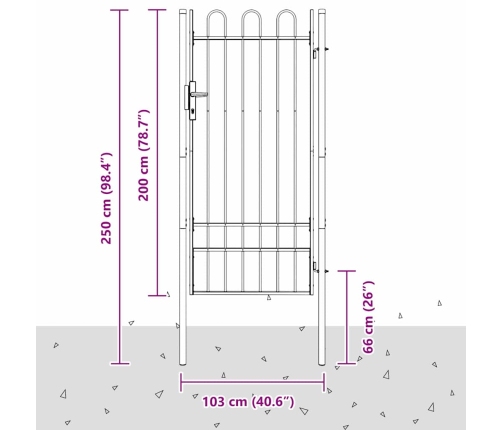 Žoga Vārti Pelēka 100 X 200 Cm Pulvera Pārklājuma Tērauds Vidaxl