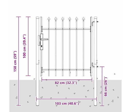 Žoga Vārti Pelēka 100 X 100 Cm Pulvera Pārklājuma Tērauds Vidaxl