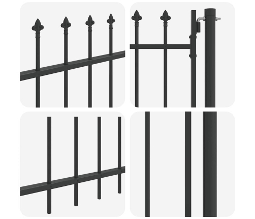 Žoga Vārti Pelēka 100 X 120 Cm Pulvera Pārklājuma Tērauds Vidaxl